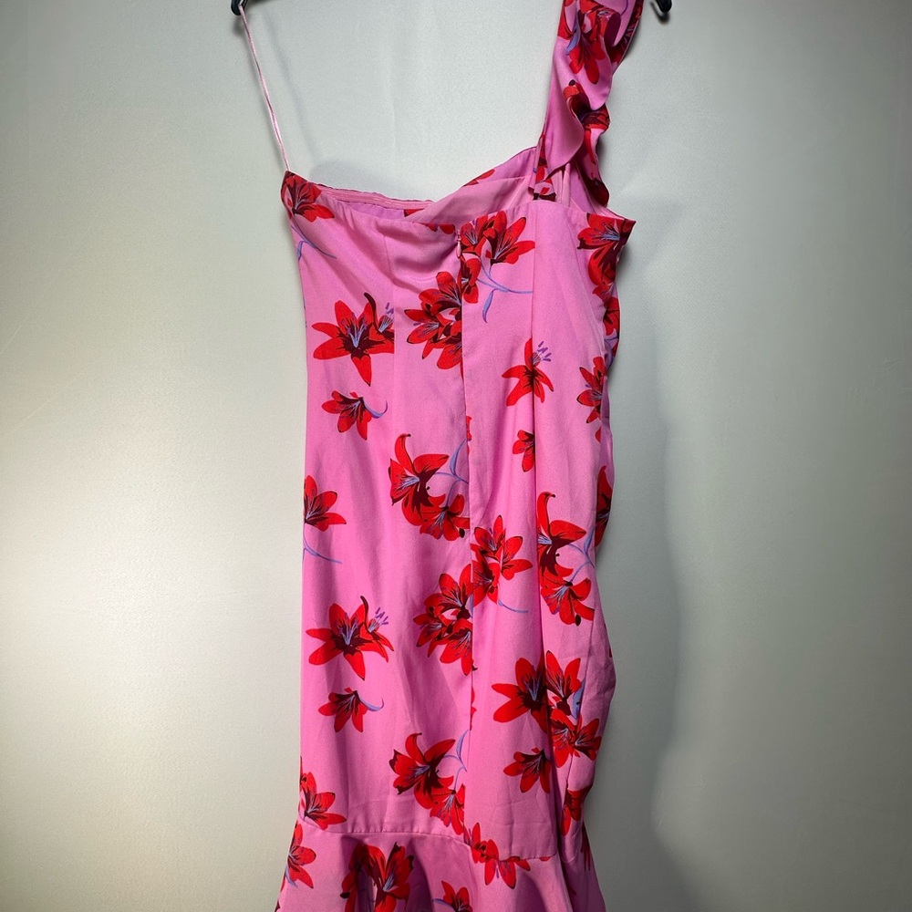 Likely‎ One Shoulder Pink Floral Dress - Picture 4 of 7